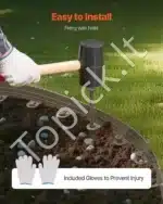 Plieninė sodo kraštinė, 10 vnt., 152,4 cm x 10,9 cm - Image 4