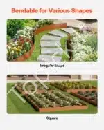 Plieninė sodo kraštinė, 6 vnt., 1016 mm x 152 mm - Image 4