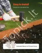 Plieninė sodo kraštinė, 6 vnt., 1016 mm x 152 mm - Image 5