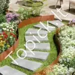 Plieninė sodo kraštinė, 6 vnt., 1016 mm x 203 mm - Image 8