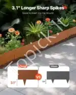 Plieninė sodo kraštinė, 6 vnt., 1016 mm x 203 mm - Image 2