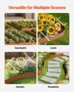 Plieninė sodo kraštinė, 6 vnt., 1016 mm x 203 mm - Image 6