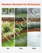 Plieninė vejos ir gėlynų apvado juosta 1016 x 114,3 x 1,5 mm (10 vnt.) - Image 3