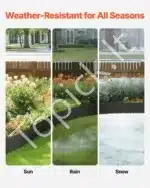 Plieninė vejos ir gėlynų apvado juosta 1016 x 203 x 1,5 mm (4 vnt.) - Image 3