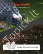 Plieninė vejos ir gėlynų apvado juosta 1016 x 203 x 1,5 mm (4 vnt.) - Image 5