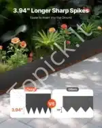 Plieninė vejos ir gėlynų apvado juosta 1016 x 304,8 x 1,5 mm (4 vnt.) - Image 2