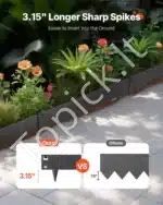 Plieninė vejos ir gėlynų apvado juosta 990 x 156 x 1,5 mm (5 vnt.) - Image 2