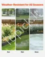 Plieninė vejos ir gėlynų apvado juosta 990 x 156 x 1,5 mm (5 vnt.) - Image 3