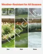 Plieninė vejos ir gėlynų apvado juosta 990 x 181 x 1,5 mm (5 vnt.) - Image 3