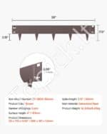 Plieninė vejos ir gėlynų apvado juosta 990 x 181 x 1,5 mm (5 vnt.) - Image 7