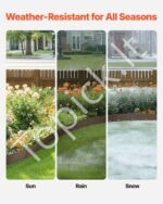 Plieninė vejos ir gėlynų apvado juosta 990 x 181 x 1,5 mm (5 vnt.) - Image 3