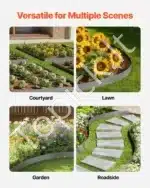 Plieninė vejos ir gėlynų apvado juosta 990 x 181 x 1,5 mm (5 vnt.) - Image 6