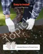 Plieninė vejos ir gėlynų apvado juosta 990 x 181 x 1,5 mm (5 vnt.) - Image 5