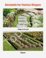 Plieninė vejos ir gėlynų apvado juosta 990 x 207 x 1,5 mm, ruda (5 vnt.) - Image 4