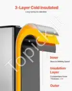 Po stalčiumi įmontuojamas komercinis ledo aparatas – 36 kg/para - Image 4