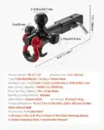 Priekabos kablys, 3-jų rutulių, iki 19955 kg - Image 7