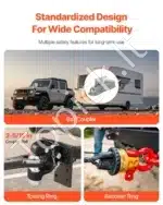 Priekabos kablys, rutulinis, iki 9070 kg - Image 5