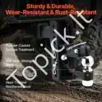 Priekabos kablys su kilpa ir kabliu, 43,5 x 12,5 x 28 cm - Image 3