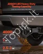 Priekabos kablys su kilpa ir kabliu, 9070 kg - Image 2