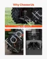 Priekabos kablys traktoriui, 1360 kg, 66 x 16,5 x 45 cm - Image 4