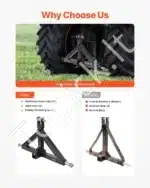 Priekabos kablys traktoriui, 66 x 16,5 x 44,5 cm - Image 4