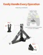 Priekabos kablys traktoriui, 66 x 16,5 x 44,5 cm - Image 6