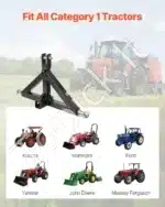 Priekabos kablys traktoriui, 66 x 16,5 x 44,5 cm - Image 2