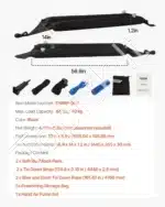 Pripučiamos stogo laikiklių pagalvėlės – 40 kg talpa, universalios, minkštos ir atsparios vandeniui - Image 6