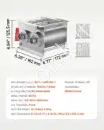 Profesionali 7 mm storio nerūdijančio plieno peilių sistema mėsos pjaustyklėms SJY-DQ90 - Image 7