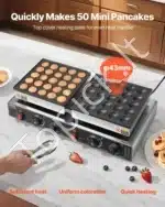 Profesionali elektrinė keptuvė olandiškiems blyneliams, 1800 W, 50 vnt. - Image 2