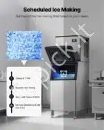 Profesionali komercinė ledukų gaminimo mašina – 181 kg/dieną, automatinė savęs valymo sistema - Image 6