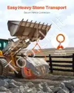 Profesionalios miško žnyplės su 500 kg kėlimo galia ir 609 mm atvira rankena - Image 4