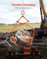 Profesionalios miško žnyplės su 500 kg kėlimo galia ir 609 mm atvira rankena - Image 2