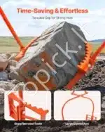 Profesionalios miško žnyplės su 500 kg kėlimo galia ir 609 mm atvira rankena - Image 3