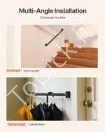 Profesionalus metalinis laiptų turėklas 91 cm - Image 5