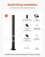 Profesionalus nerūdijančio plieno trosų turėklų stulpas 914 x 50,8 x 50,8 mm - Image 6