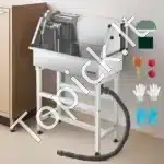 Profesionalus šunų vonios stovas – nerūdijančio plieno, 870 mm x 490 mm x 1225 mm - Image 8