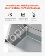 Profesionalus šunų vonios stovas – nerūdijančio plieno, 870 mm x 490 mm x 1225 mm - Image 3