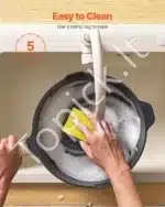 Puodų ir keptuvių komplektas, 17 dalių, juodas - Image 7