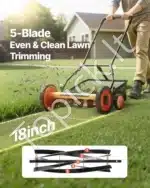 Rankinė-mechaninė vejapjovė, 45 cm - Image 2