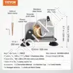 Rankinė pjaustyklė su reguliuojamu storio nustatymu 0–15 mm - Image 7