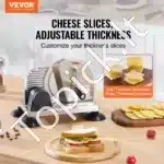 Rankinė pjaustyklė su reguliuojamu storio nustatymu 0–15 mm - Image 2