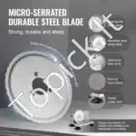 Rankinė pjaustyklė su reguliuojamu storio nustatymu 0–15 mm - Image 4