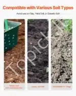 Rankinis duobių kasiklis-kastuvas, 146 cm - Image 5