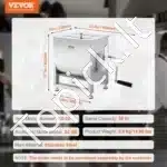 Rankinis mėsos maišytuvas 30 L | Nerūdijančio plieno korpusas - Image 7