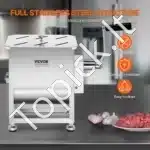 Rankinis mėsos maišytuvas su 15 L talpos pasukamu baku | Nerūdijančio plieno konstrukcija - Image 5