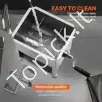 Rankinis mėsos maišytuvas su 15 L talpos pasukamu baku | Nerūdijančio plieno konstrukcija - Image 4