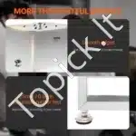 Rankinis mėsos maišytuvas su 60 L talpos pasukamu baku | Nerūdijančio plieno konstrukcija - Image 6