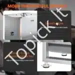 Rankinis mėsos maišytuvas su 80 L talpos pasukamu baku | Nerūdijančio plieno konstrukcija - Image 5