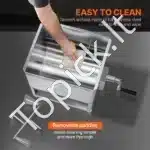 Rankinis mėsos maišytuvas su 80 L talpos pasukamu baku | Nerūdijančio plieno konstrukcija - Image 3